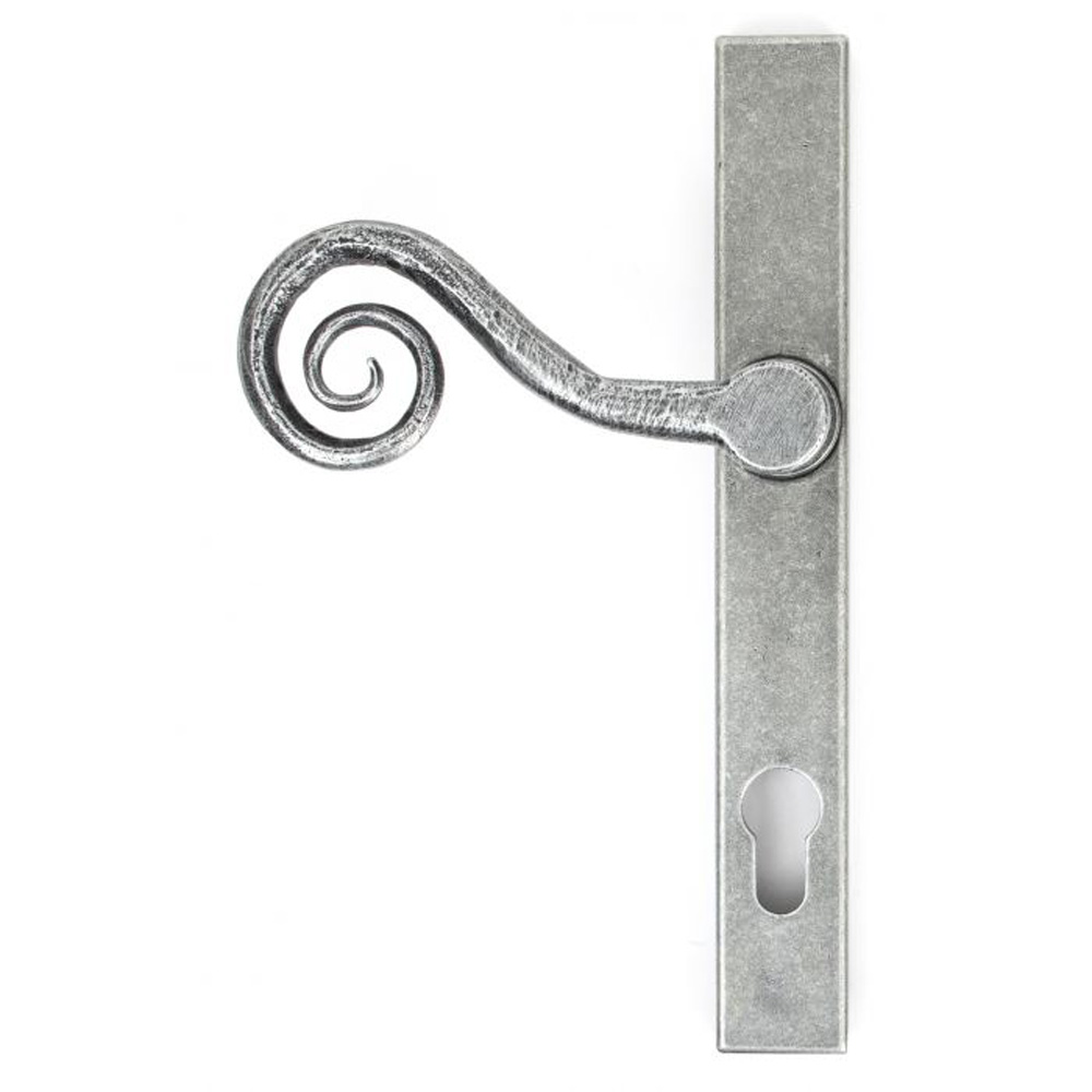 From the Anvil Monkey Tail Slimline Lever Espag. Lock Set - Pewter (Left Hand) - (Sold in Pairs)